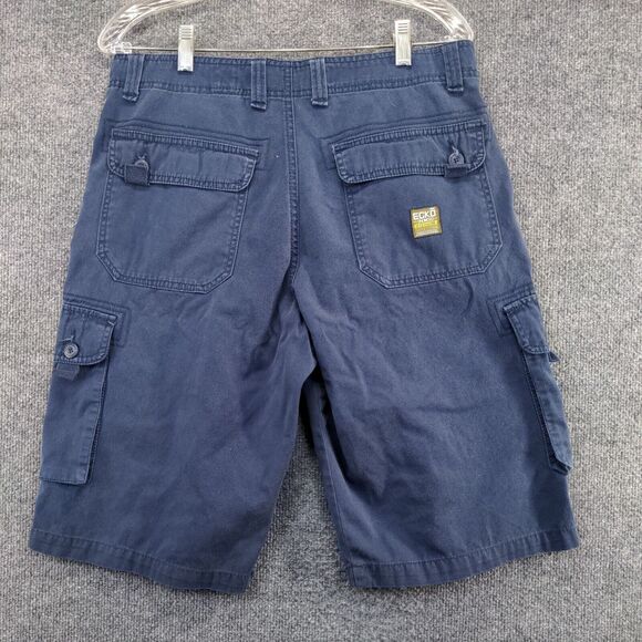 Ecko Unltd Men's Cargo Shorts Blue Sizer 30 100% Cotton Pockets - Picture 2 of 11